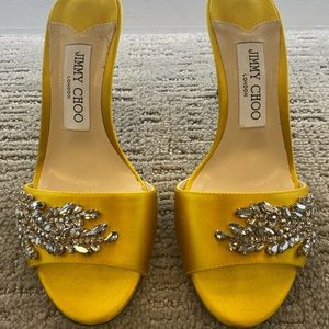 Jimmy Choo Women's Stacey 85 High Heel Crystal Mules